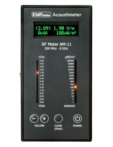 Acoustimeter AM-11s EMFields - Mesureur hautes fréquences large bande (200 Mhz à 8 GHz)