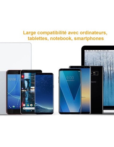 Lot de 2 adaptateurs USB Type C Mâle vers USB A Femelle 