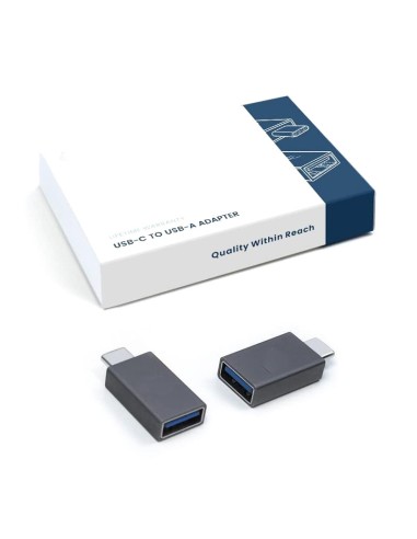 Lot de 2 adaptateurs USB Type C Mâle vers USB A Femelle 