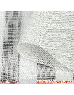 Tissu anti ondes SILVER-COTTON -42 dB protection HF/BF - Yshield