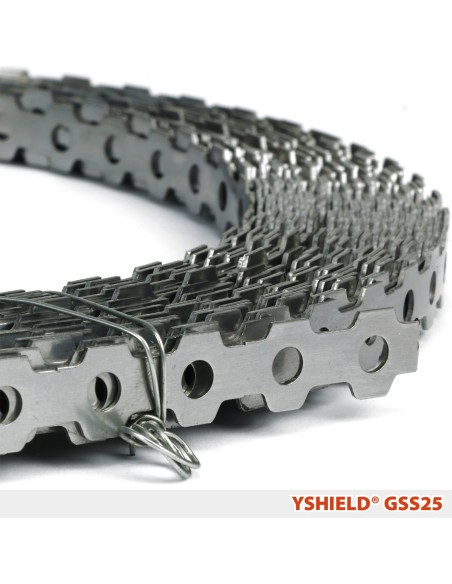 Bande perforée GSS25 - pour raccords et mise à la terre des grillages de blindage électromagnétique