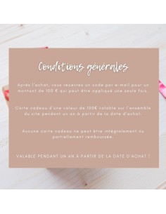 Carte Cadeau 100€ 2