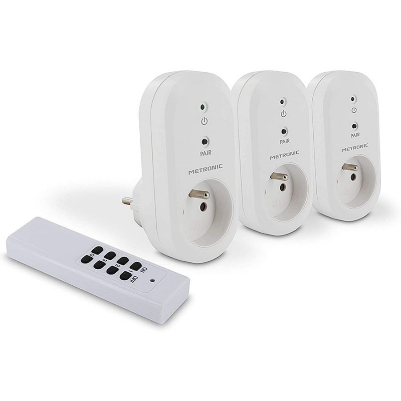 Lot De 3 Prises Telecommandees 2300w Telecommande Geotellurique Fr