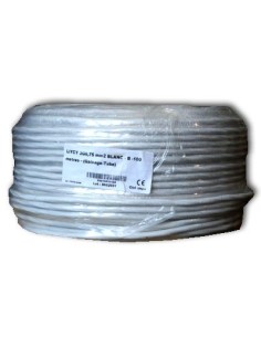 Câble blindé souple au mètre linéaire 3G0,75 blanc pour cordons alimentation OMERIN - 2 2
