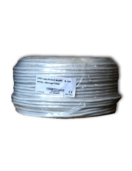 Câble souple blindé 3G0,75 pour fabrication cordons blindés pour lampe