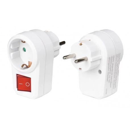 Prise avec interrupteur bipolaire de type F - Schuko allemand Générique - 1