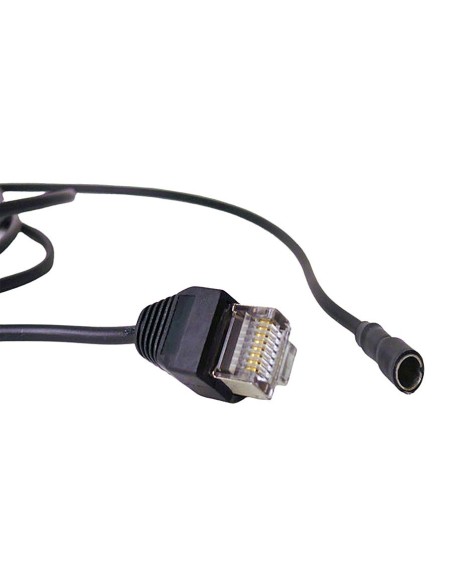 Câble RJ45 de mise à la terre pour switch à douille cylindrique.