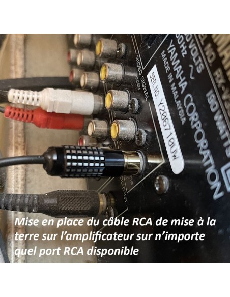 Câble RCA de mise à la terre pour instruments de musique et équipements audio…