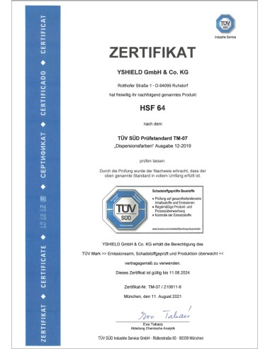 Peinture anti ondes hautes et basses fréquences Yshield HSF64 (1 ou 5 litres)