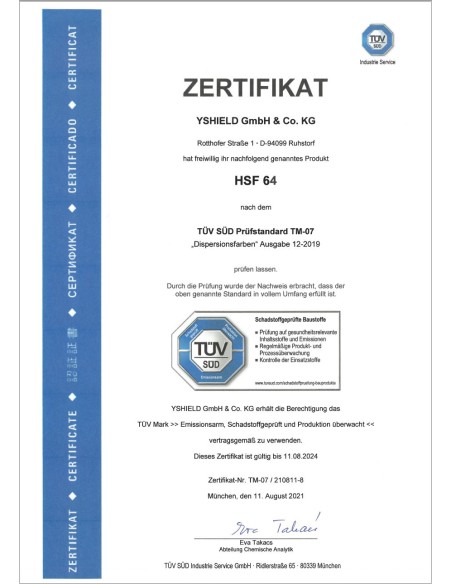 Peinture anti ondes hautes et basses fréquences Yshield HSF64 (1 ou 5 litres)