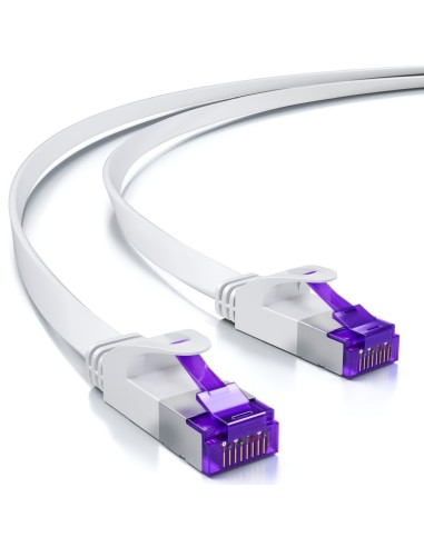 Câble ethernet RJ45 plat blindé CAT.7 pour réseaux informatiques filaires - Geotellurique.fr