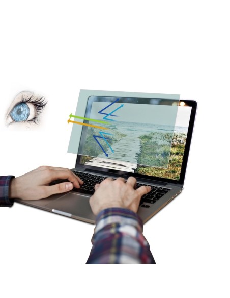 Filtre écran anti-reflet et anti-lumière bleue pour PC et TV - 12,5 à 32" pouces - Geotellurique.fr