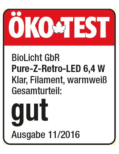 Ampoule Pure-Z-Neo LED E27 6,4 W, 650 lm, A+, BioLicht