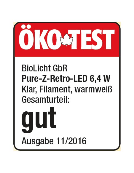 Ampoule Pure-Z-Neo LED E27 6,4 W, 650 lm, A+, BioLicht