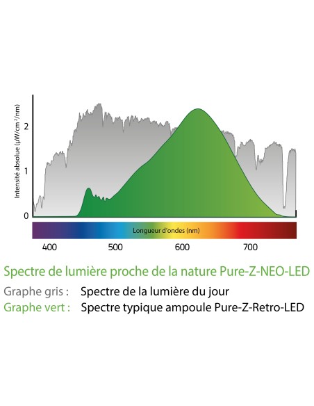 Ampoule Spot Pure-Z-Neo LED GU10 6W, 480 lm, A+, BioLicht