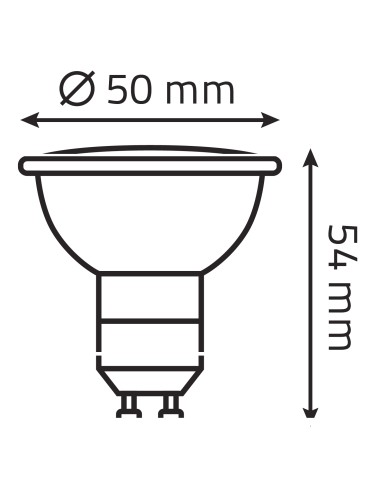Ampoule Spot Pure-Z-Neo LED GU10 6W, 480 lm, A+, BioLicht