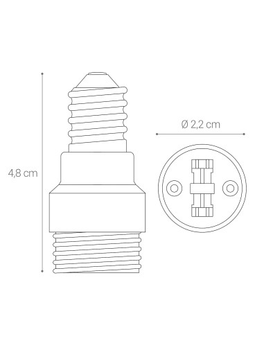 Adaptateur E14 pour Ampoule G9 Halogène ou à LED