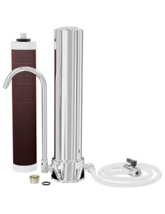Purificateur d'eau sur évier Aragon-AQUA Geyser en inox 2