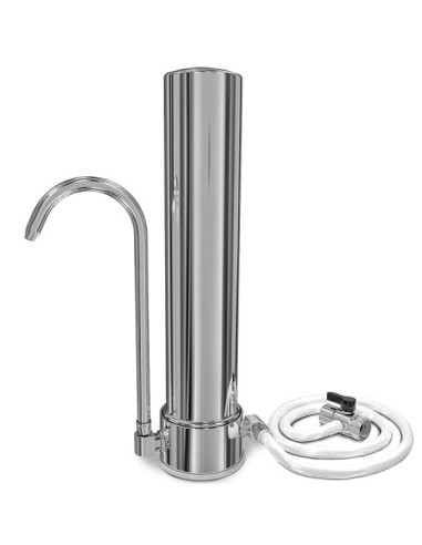 Purificateur d'eau sur évier Aragon-AQUA Geyser en inox