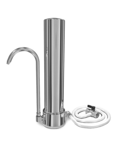 Purificateur d'eau sur évier Aragon-AQUA Geyser en inox