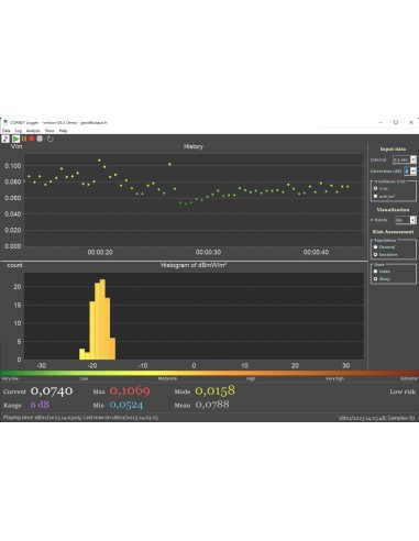 Cornet Logger, logiciel PC d'analyse et d'enregistrement de données