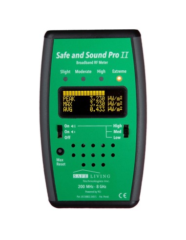 Mesureur d'ondes électromagnétiques hautes fréquences - Safe and Sound Pro II
