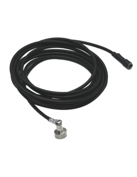 Câble aimanté de mise à la terre pour lampes ou autres objets à carcasse métallique, avec douille cylindrique Câble aimanté de mise à la terre pour lampes ou autres objets à carcasse métallique, avec douille cylindrique