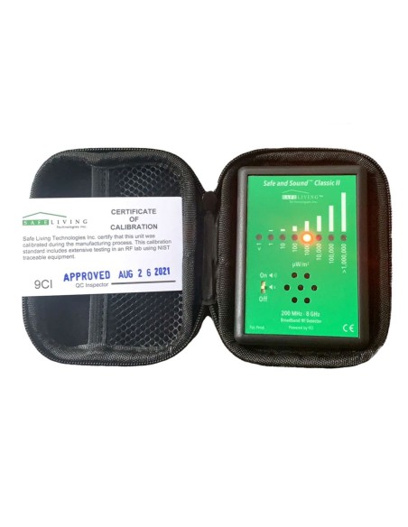 Détecteur RF / Safe and Sound Classic 2 - certificat d'étalonnage
