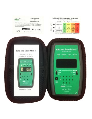 Mesureur d'ondes électromagnétiques hautes fréquences - Safe and Sound Pro II