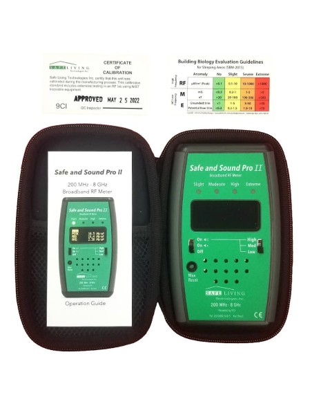 Mesureur d'ondes électromagnétiques hautes fréquences - Safe and Sound Pro II