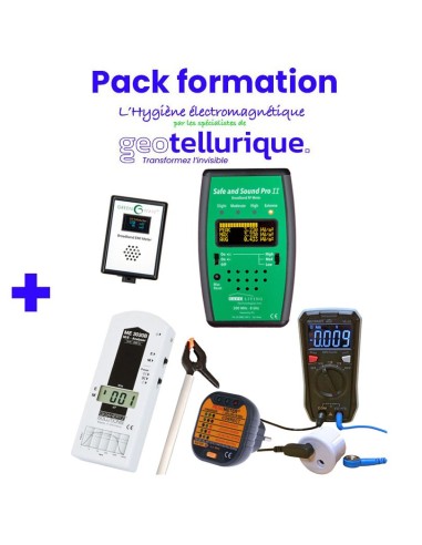 Pack formation + mesures d'ondes Semi-pro V2 Safe and Sound Pro II + Tension Induite + ME3830B + Testeur Terre + Elec sale
