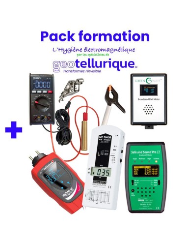 Pack Formation + "Pro V1+" de mesures d'ondes électromagnétiques