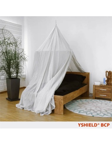Baldaquin 1p pyramidal -42dB - protection anti-ondes hautes et basses fréquences - Yshield BCP - SILVER COTTON YSHIELD - 2