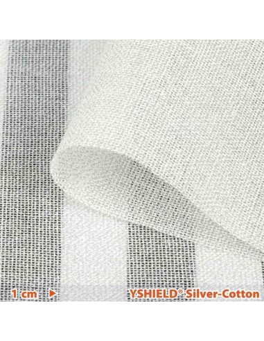 Baldaquin 1p pyramidal -42dB - protection anti-ondes hautes et basses fréquences - Yshield BCP - SILVER COTTON YSHIELD - 4