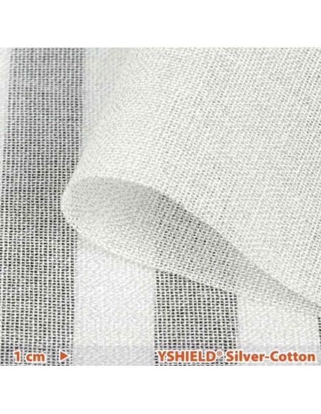 Baldaquin 1p pyramidal -42dB - protection anti-ondes hautes et basses fréquences - Yshield BCP - SILVER COTTON YSHIELD - 4