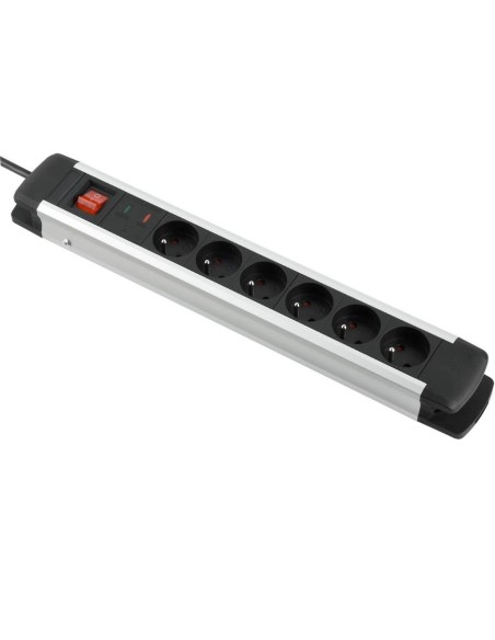 Multiprise blindée contre les champs électromagnétiques noire 6 prises