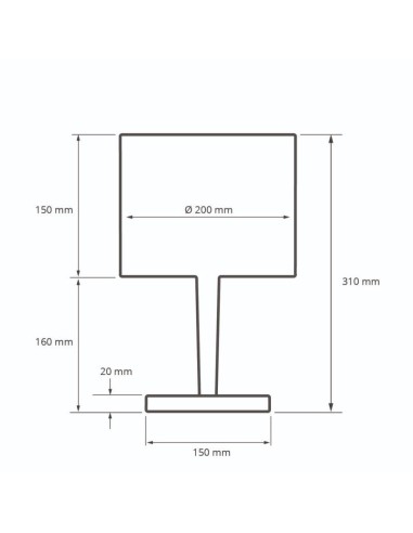 Lampe de chevet blindée Danell - Abat-jour cylindrique DANELL - 7