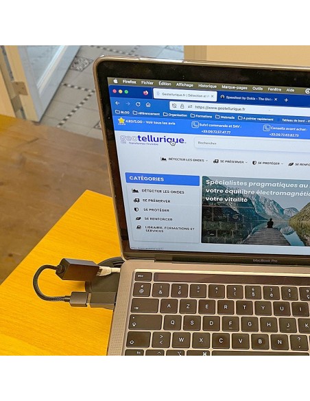 Adaptateur réseau filaire USB 3.0 ou USB-C vers RJ45 Gigabit Ethernet