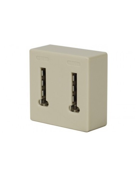Adaptateur double prise téléphonique