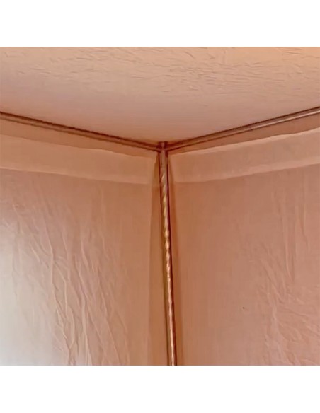 Structure autoportante pour baldaquin anti-ondes forme cabine