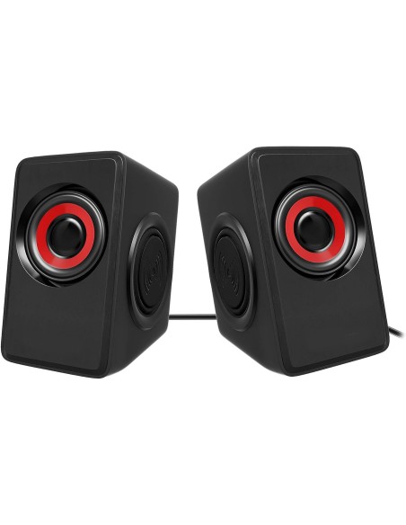 Enceintes filaires stéréo USB anti-ondes pour ordinateur Générique - 4