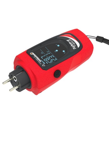 Mesureur de terre tohm-e avec test DDR 30mA. (tohm e, testeur terre prise, tohme, mesureur boucle de terre). Ref T2-FR100