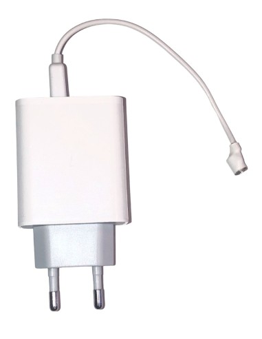 Adaptateur secteur USB-A/USB-C avec câble USB-A de mise à la terre, pour smartphone, réveil... Générique - 1
