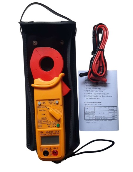 Pince multimètre ampèremétrique de test de courant de fuite Tenmars YF-8160 Geotellurique.fr - 2