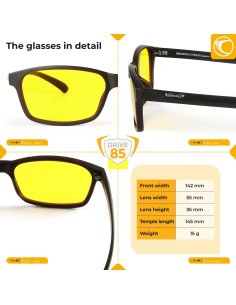 Lunettes de conduite jour et nuit – PRiSMA® FREiBURG DRiVE85 PRISMA - 1 2
