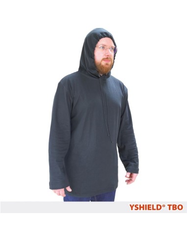 Sweat Shirt à capuche anti-ondes en tissu black jersey - Yshield YSHIELD - 1