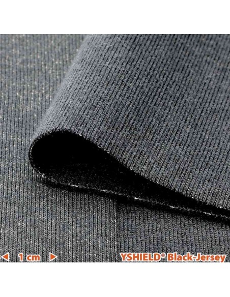 Tissu anti ondes Black Jersey -40dB protection HF SWISS SHIELD - 1