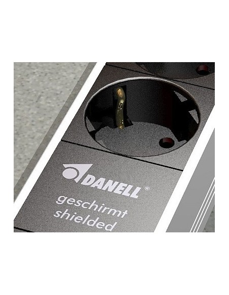 Multiprise blindée 6 prises parafoudre filtre HF Danell