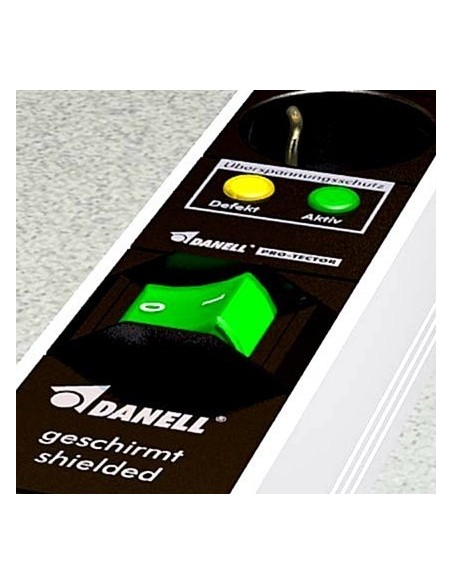 Multiprise blindée 6 prises parafoudre filtre HF Danell