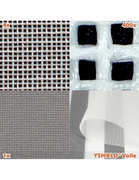Tissu anti ondes VOILE -38dB protection HF - Swiss Shield YSHIELD - 2 Tissu anti ondes VOILE -38dB protection HF - Swiss Shield YSHIELD - 2
